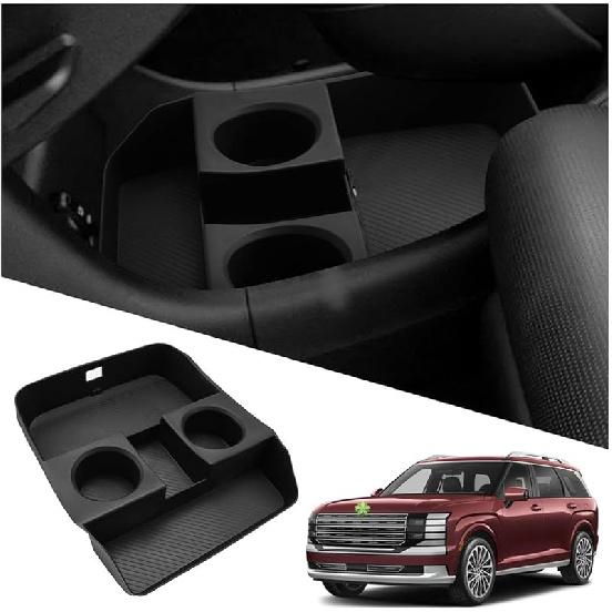 Ruiya (3PCS) 2026 Palisade Console Organizer For Hyundai Palisade 2026 Accessories Under & Double Layer Armrest Box Compatible With 2026 Hyundai