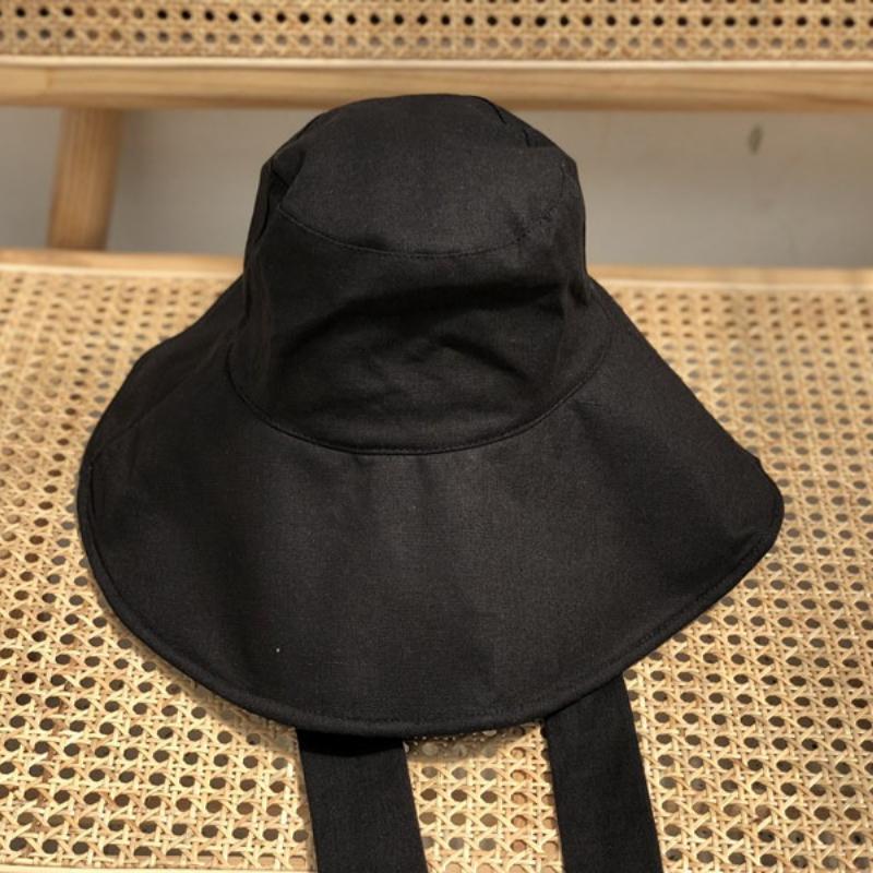 

1pc Japan Women s Big Brim Bucket Hat,Spring Summer Foldable Travel Sun Hat Foldable UV,Beach Strap Panama Hats for Outdoor One Size чёрный