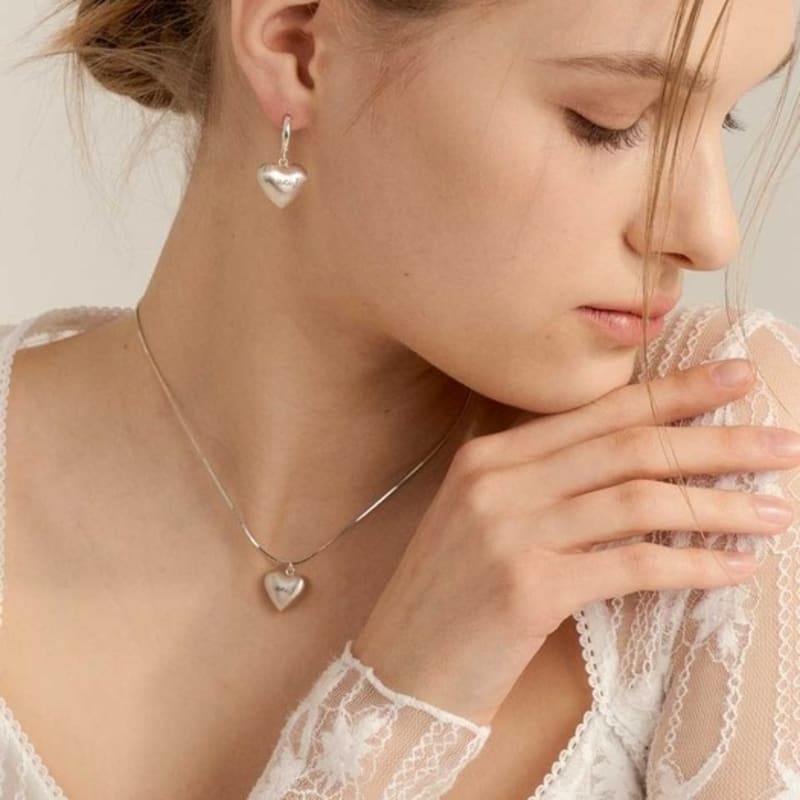 UNI.J [In515]Loving Ball Silver Necklace