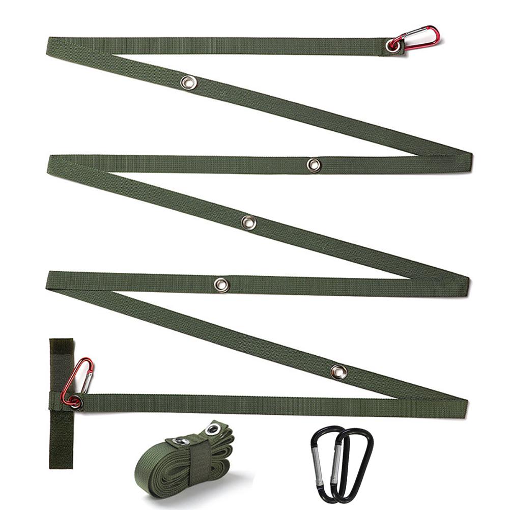 Outdoor Camping Lanyard Hanger Campsite Extension Strap Anti Slip Canopy Strap Clothesline for Camper Family RV Trailer