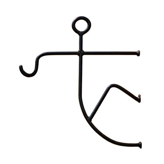 

Stick Man Hanging Pendant Weather-Resistant Metal Plant Hanger Creative Shape Wall Hook for Indoor Outdoor Small Plants B