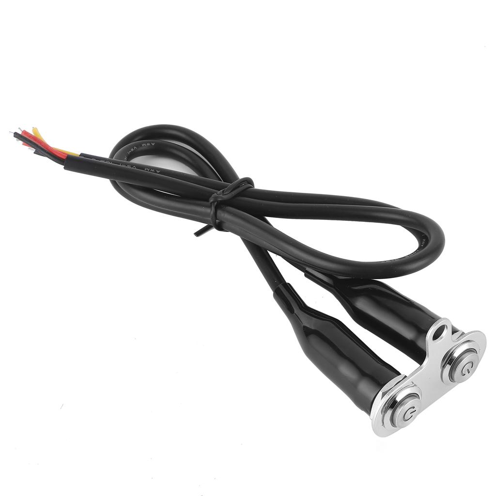 12V Stainless Steel Motorcycle Handlebar Switch LED Modification Bracket Control Push ButtonWith