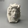 Mythische Medusa Gipsstatue Handwerkskunst Schreibtischdekoration Ornamente Antike Griechische Mythologie Charakter Skulptur Raum Ästhetische Dekoration