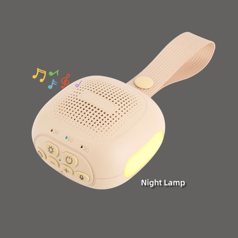 Baby sleep monitor portable hanging cord ambient breathing night light white noise speaker