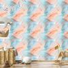 Ink wallpaper light gray, cream and celadon 50x1000