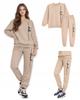 Women' Tracksuit Set Youth Warm Fluff Tracksuit Polish Product Beige