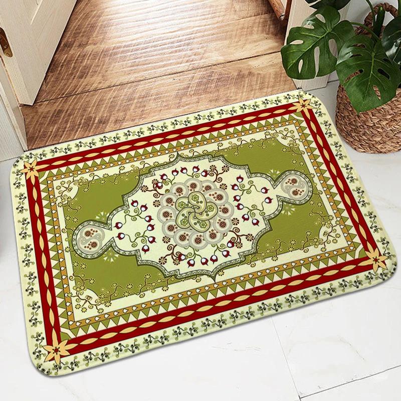 Victorian Entrance Door Doormat Carpet for Bedroom Soft Bathmat Hallway Entryway Veranda Floor Mat Living Room Rug