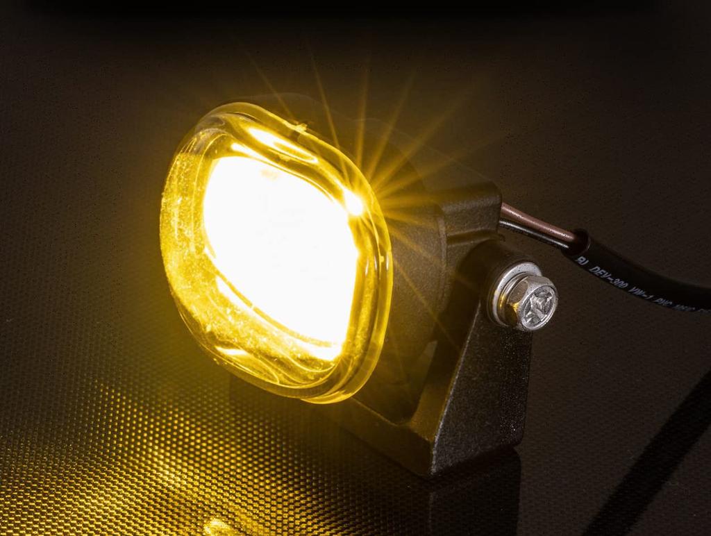 Kijima Motorcycle Parts Fog Lamp Kit LED Auxiliary Light Rebel Waterproof IP67 x 2 3000K Yellow 1100/DCT ('21-) 7.3W 205-6160Y