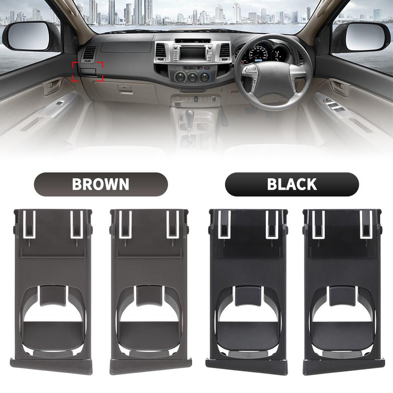 Car Cup Holder Support For Toyota Hilux Vigo SR Pickup Fortuner 2004 ~2015 55604-0K010 556040K010 Black /Brown Cup Bracket