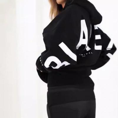 Sudadera con capucha unisex de algodón aterciopelado Europe Cross TK Plus 2025 - Versátil para Otoño, Estampado de Letras Grandes