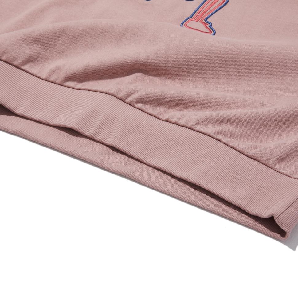 BRIAN BERRY Line Runner Sweat Shirt_Light Pink