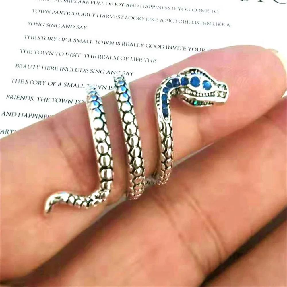 Personalized Snake Shaped Couple Men's and Women's Rings Punk Hip-hop Classic Items Adjustable Jewelry Rings Popular Wholesale