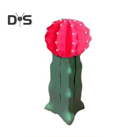 

1/3 шт. 3D-печатный держатель для телефона в виде кактуса, подвижная фигурка кактуса, скульптура, подставка для мобильного телефона, настольное украшение, орнамент красный