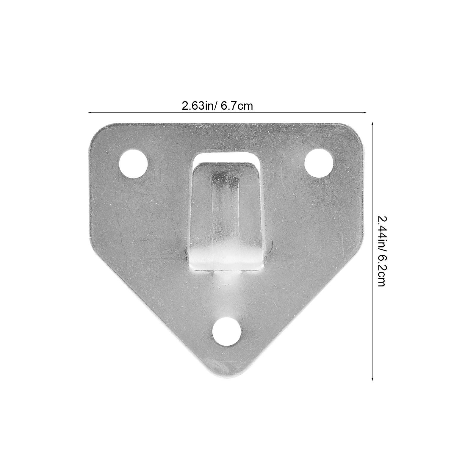 8pcs Set Fire-extinguisher Triangular Mounting Brackets Wall Hook Support Fire Protection Furniture Hardware Accessories 6.2X6.2X0.8CM серебряный
