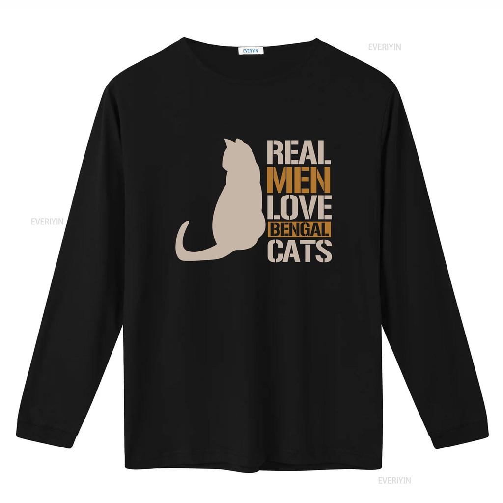 Katzenpapa T-Shirt Besitzer Bengal Echte Männer Lieben Katzen vintage Gewaschen Designer-Kleidung Stilvoll homme Lässig Atmungsaktiv Unisex