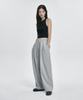Atejeu Essential One-Pleat Wide Sweatpants [Gray]