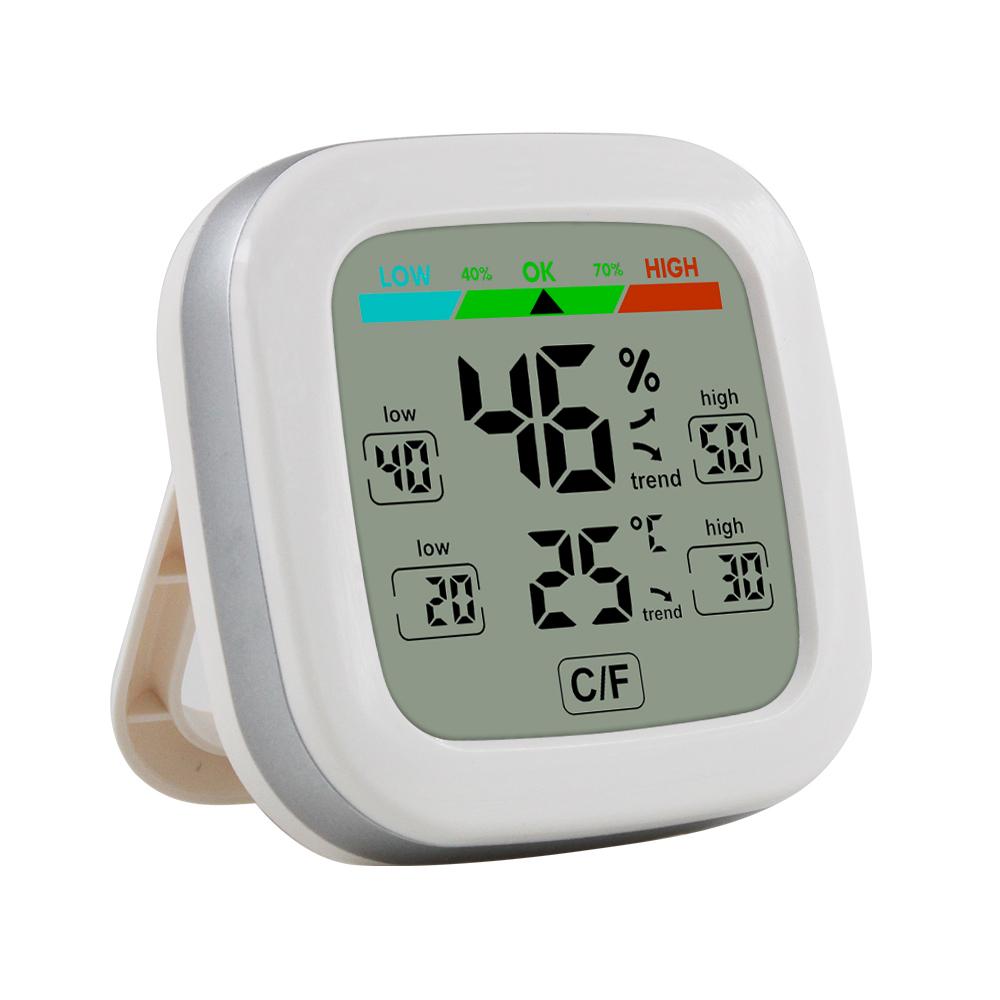 

FanJu Digital Thermometer Hygrometer Level Indication Magnetic Attraction Trend Home Kitchen Study Basement Measurement AAA CHINA белый