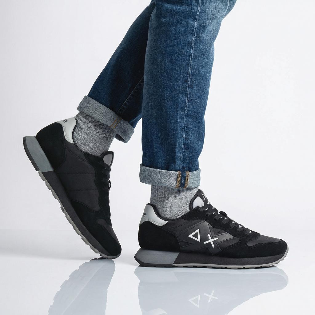 Sun68 Jaki 2.0 Solid - Erkek Spor Ayakkabıları Ayakkabı Siyah Z36115-11 ORİJİNAL