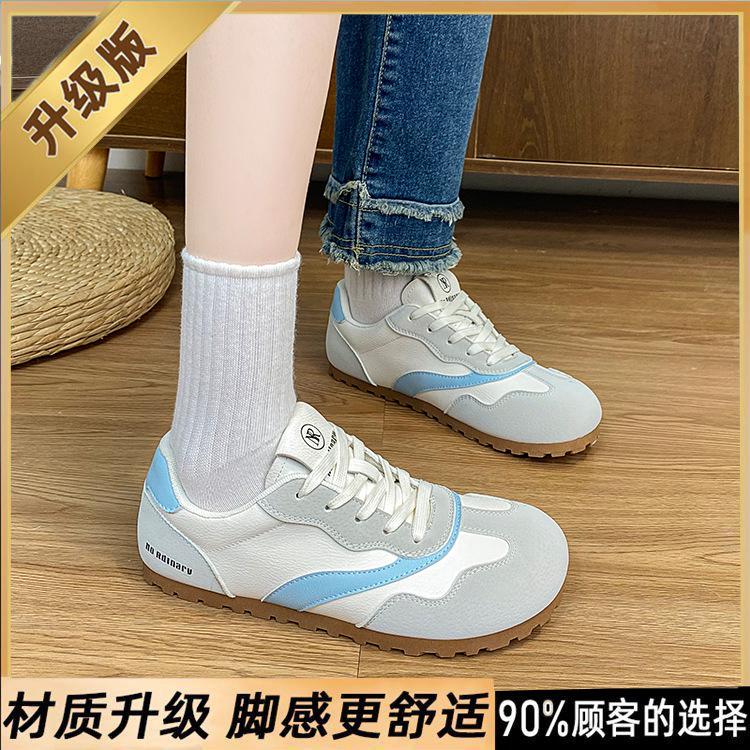 Student lightweight little white shoes women's spring new flat-bottomed sports casual shoes versatile soft sole