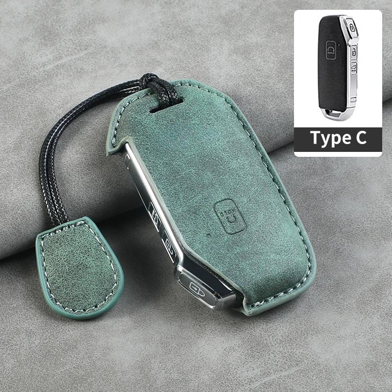 BTNPY1 5 Buttons Leather Car Key Case Cover Shell for Kia Telluride Telluride SX 2021 Sportage R 2022 K5 GT Line 2021 Seltos 2020
