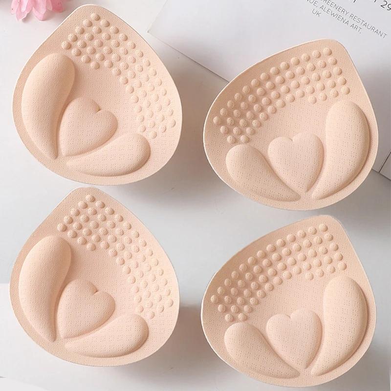 4CM Removable Push Up Bra Pads Inserts Women Underwear Breast Lift Breathable Sponge Padded Bra Pad Lining Swimsuit Bra Insert