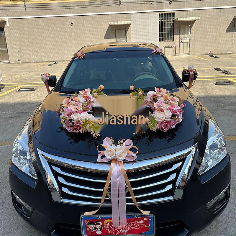 Cappuccino Flower Decoration for Wedding Car Front