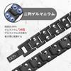 [HACHI] Double-Row Germanium Bracelet, 99.99% Pure Germanium, 34 Pieces, Pure Titanium, Men's Magnetic Bracelet, Anti-Static, Jewelry Gift