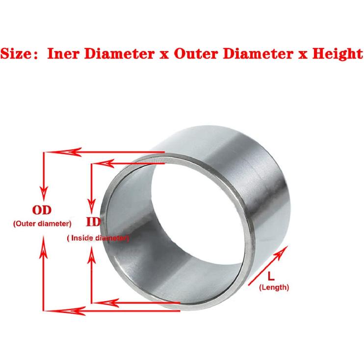 Steel Bushing Inner Diameter,Sleeve Bearings,2pcs Bearing Steel Sleeve Bushing Inner Diameter 72 75 80mm Outer Diameter 85-95mm Height 20-35mm,