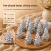 3D Glitter Christmas Tree Smokeless Candle for Party Table Decoration