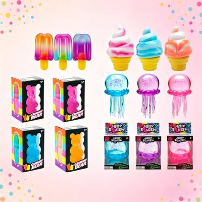 Schylling Needoh Nice Cube Sensorisk Squishy Stresslindrande Fidget-leksak Ångestdämpande Klämblock för Fokus ADHD Barn Vuxna