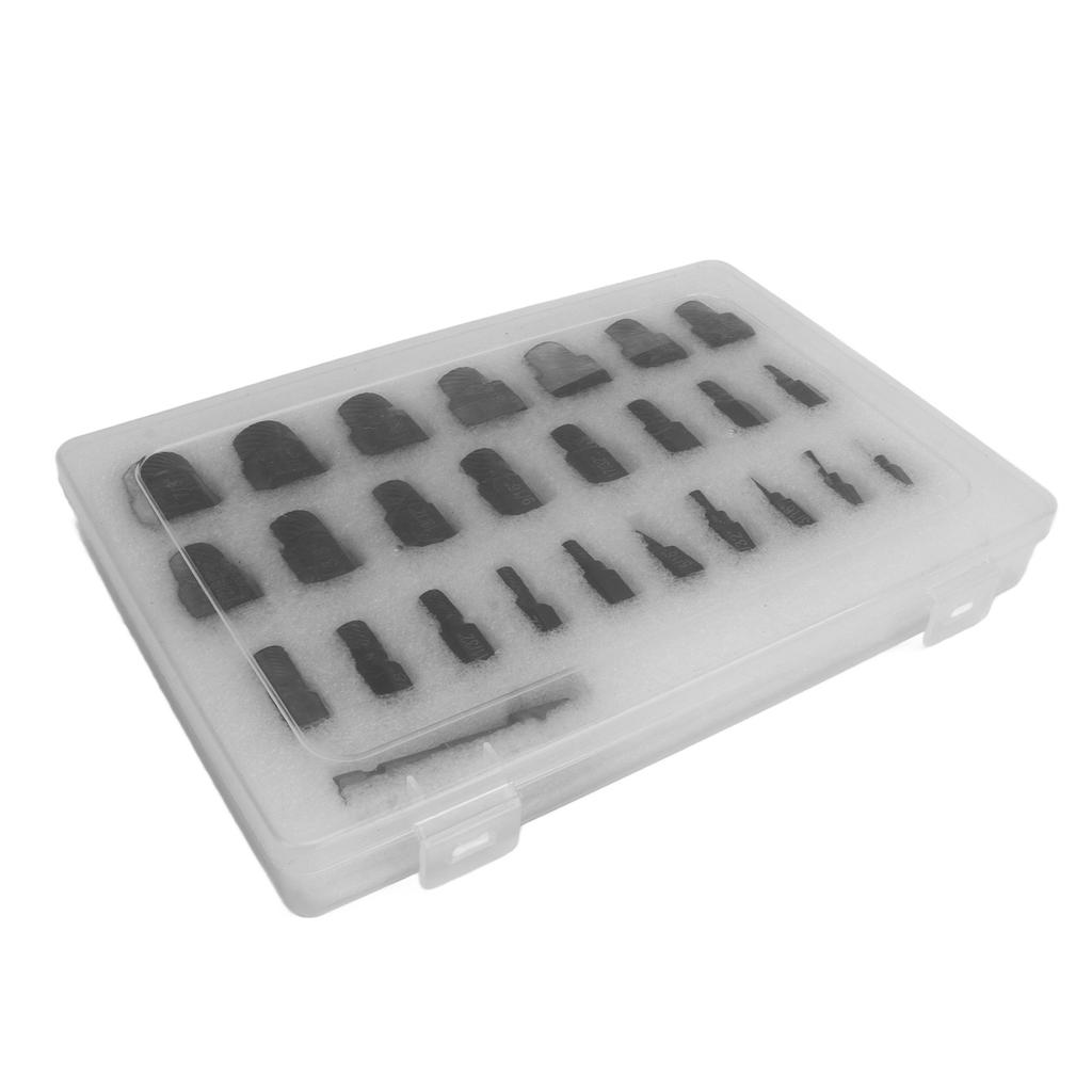 25Pcs Damaged Screw Extractor Set Chromium Molybdenum Steel 38 Inch Square Drive Hex Head Screw