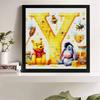 DIY Diamond Painting Round Diamond The Letters "Y" In Vini and Eeyore Full Diamond Mosaic Home Decoration Painting Cross Stitch Kit