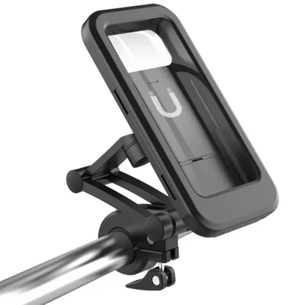 Anti-shake Motorcycle Phone Holder 360° Swivel Waterproof Rearview Mirror Bracket Universal Adjustable Bicycle Phone Stand MTB