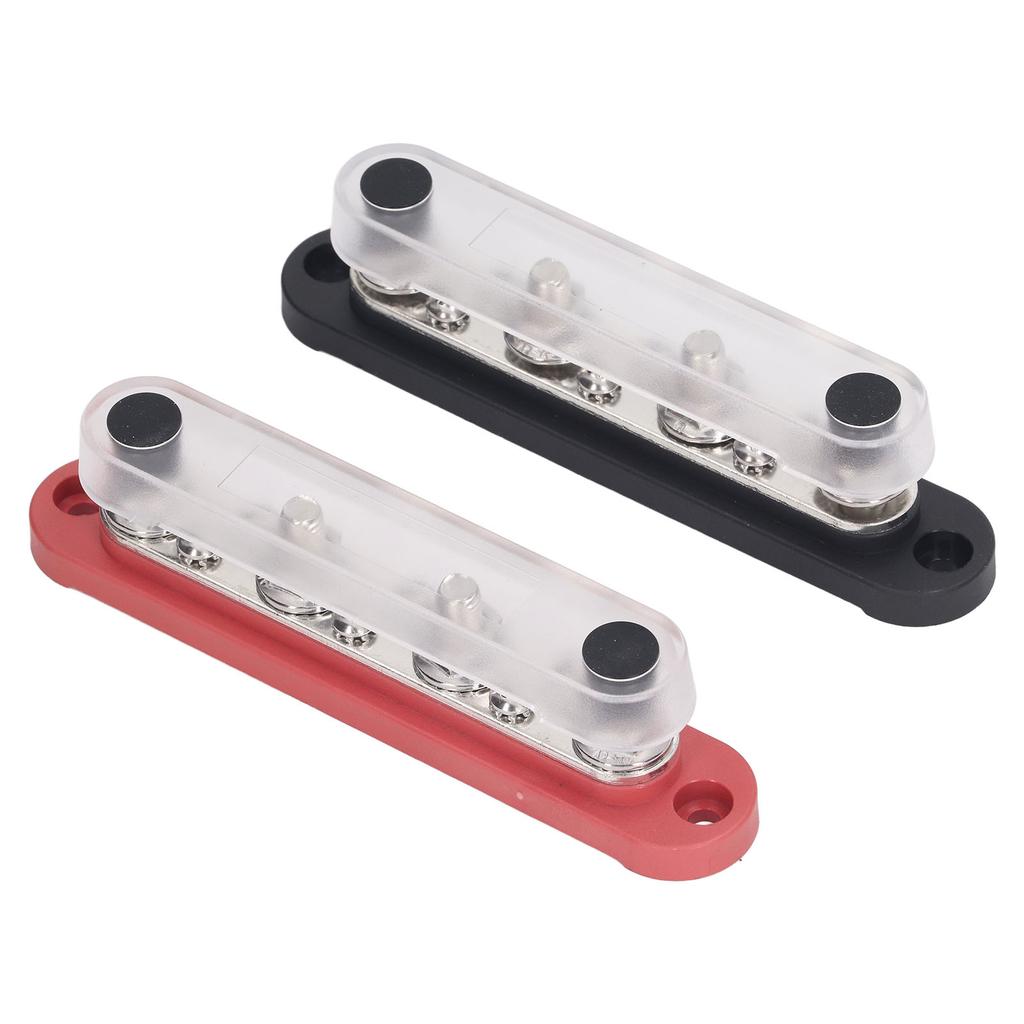 150A 10-fach Sammelschiene mit Staubabdeckung 6xM8 Schraubbolzen Klemmenblock für Auto Marine Solarsystem 12V‑48V