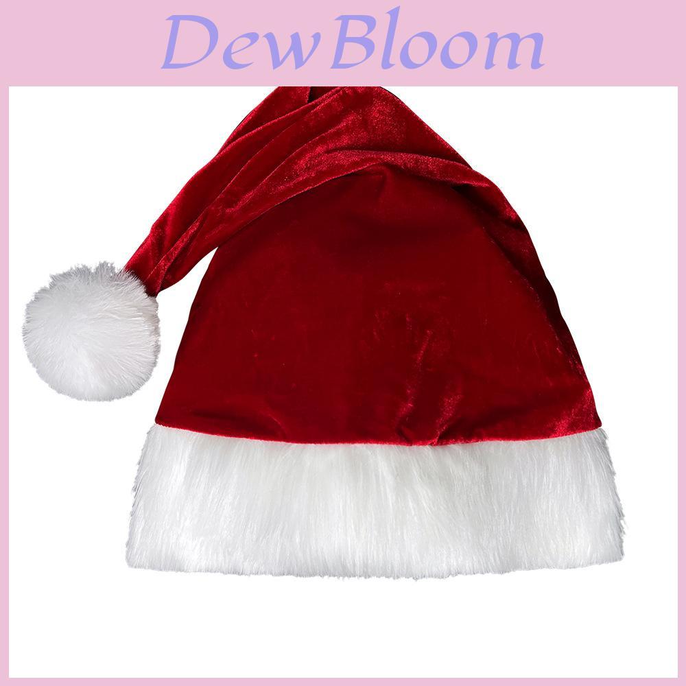 Christmas Santa Hat With Polyester Velvet For Festive Stage Wear