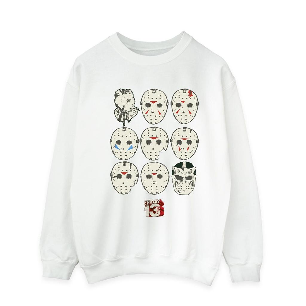 Friday The 13th Mens Jason Masks Sweatshirt