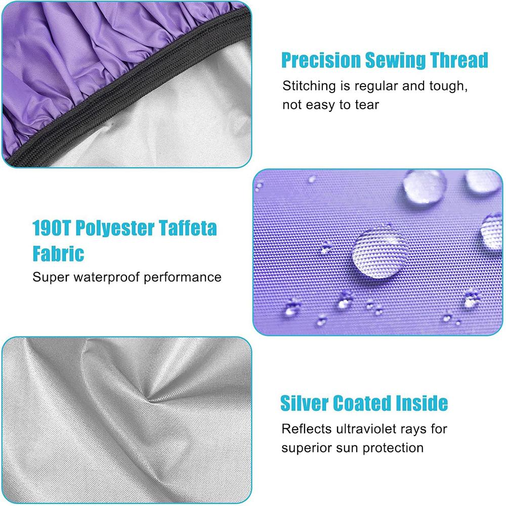 New 2Pcs Waterproof Backpack Rain Cover For Hiking, Camping, Traveling