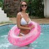 1pc Inflatable Thickened Water Floating Row PVC Material Animal Printing Swimming Ring Adult Swimming Ring Floating Ring Underar