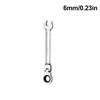 Flexible Pivoting Head Ratchet Wrench Spanner Garage Metric hand Tool 6mm-14mm For auto and Home Repair 1pcs