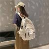 Schoolbag Schoolbag for Female Junior High School Students Korean Version Ins Wind Large Capacity Casual Backpack Retro Student Backpack Backpack