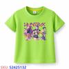 KPop Dämonenjäger Kinder-Cartoon-Print T-Shirt
