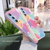 Custodia per Telefono Fiore Arcobaleno Per Samsung Galaxy A37 A57 Cover in Silicone Liquido