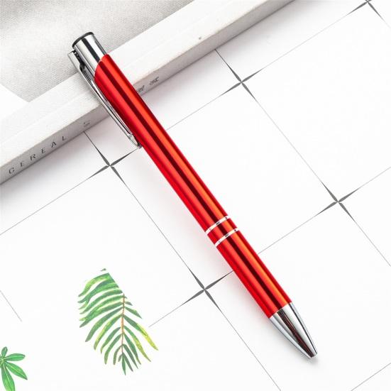 2Pcs Ballpoint Pen Black Ink Retractable Plastic Medium Point Advertising Pen for Students