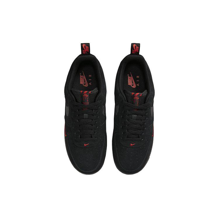 Nike Air Force 1 07 LV8 Reflective Swoosh - Black Crimson Men Sneakers Light-Crimson DZ4514-001