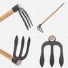 KADAX Forged Steel Three-toothed Hoe 15x12cm With Handle