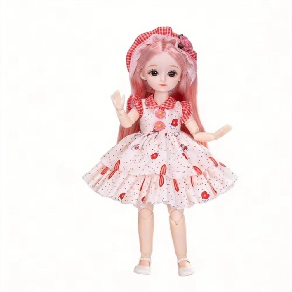 Cute Face BJD Doll Movable Joints Dress Up Doll Fashion Doll Princess Doll Birthday Gift