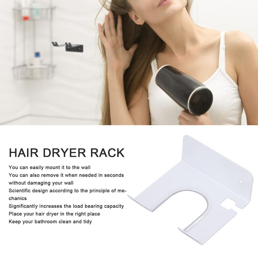 Black White Hair Dryer Holder Carbon Steel Blow Dryer Rack Hair Dryer Rack Toilet белый
