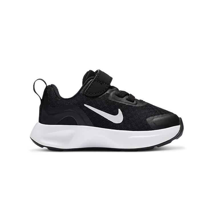 New Nike Wearallday Low Top Skateboard Shoes Black White Infant And Toddler CJ3818-002