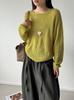 Autumn Korean Fluffy Women's Sweater - Soft, Loose, Round Neck Knit in Lazy Fashion Style