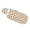 Swaddle Sack Soft Elastic Anti Startle Baby Swaddle Blanket Hat Set Newborn Wrap Baby Hat Set for 0